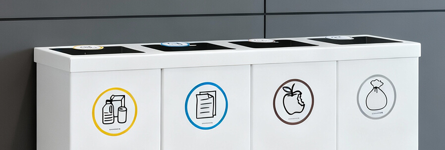 Papeleras profesionales: soluciones resistentes y funcionales para hoteles, escuelas y empresas